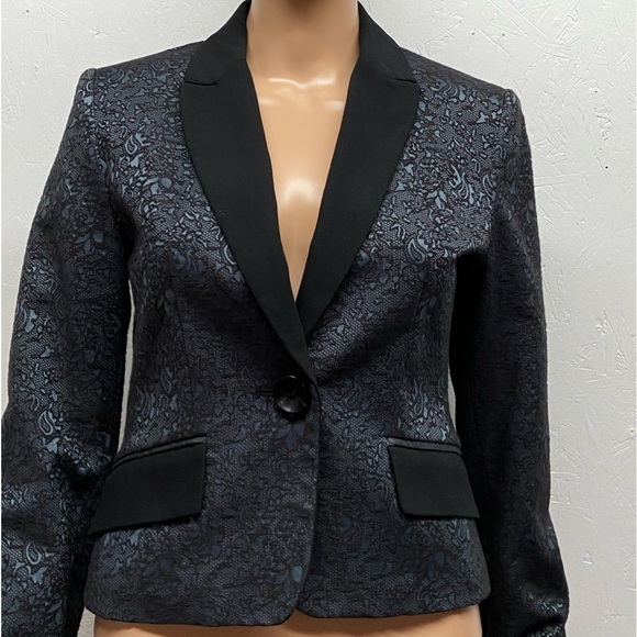 Mario Serrani Paisley Blazer - Size 2 - Picture 3 of 8